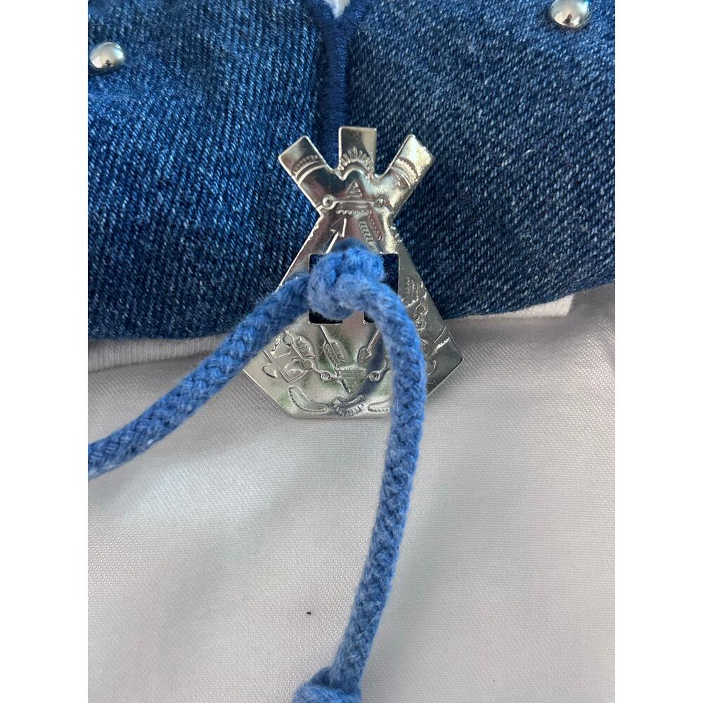 Vintage Joanie W Denim Fringe Western T-Shirt Made in USA western style classic - Picture 8 of 11